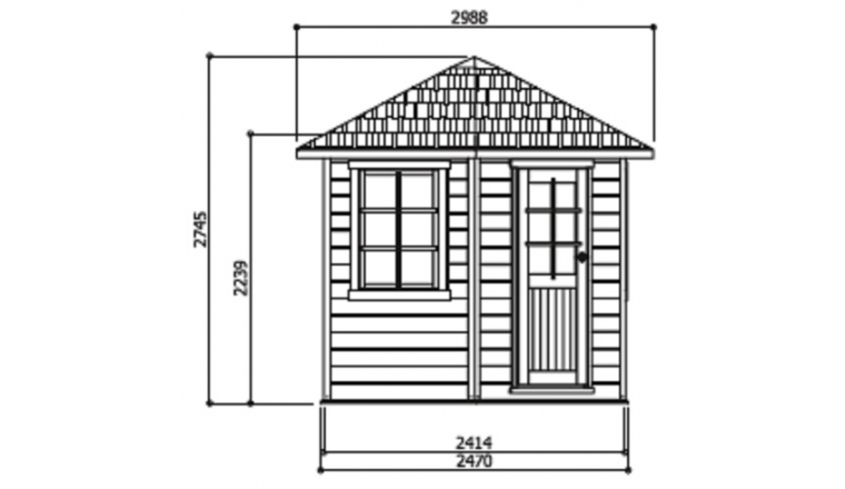 Abri de jardin en Bois NANCY Solid 5.45 m² S8205