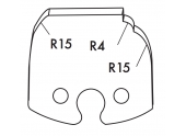 Jeu de 2 fers 50mm TF501252 Le Ravageur pour Porte-Outils