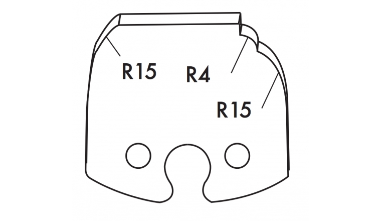 Jeu de 2 fers 50mm TF501252 Le Ravageur pour Porte-Outils