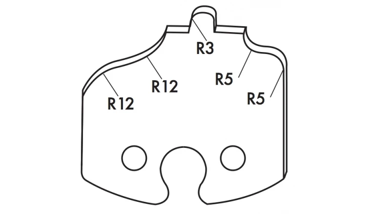 Jeu de 2 fers 50mm TF501256 Le Ravageur pour porte-outils