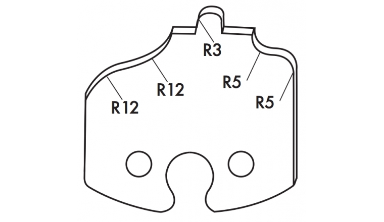 Jeu de 2 fers 50mm TF501256 Le Ravageur pour porte-outils