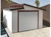 Garage en Bois TORINO Solid 20.06 m² avec Porte Sectionnelle S8248