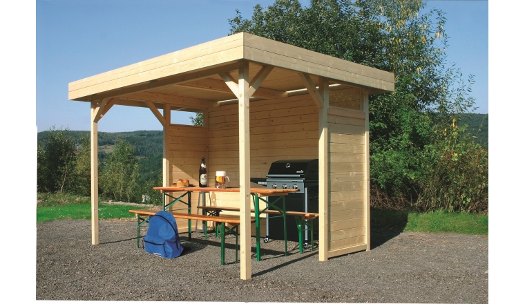 Pavilion en bois panneau de 70 x 70 mm 5.32 m² Solid S710