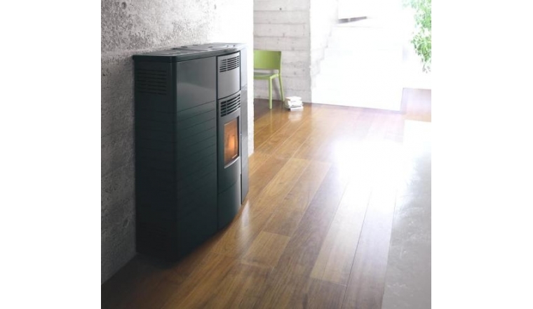 Poêle à granulés Slimmy Metal 9,3 kW Métal ivoire canalisée