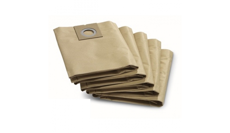 Lot de 5 sacs d'aspirateur Papier 6.904-290 KARCHER