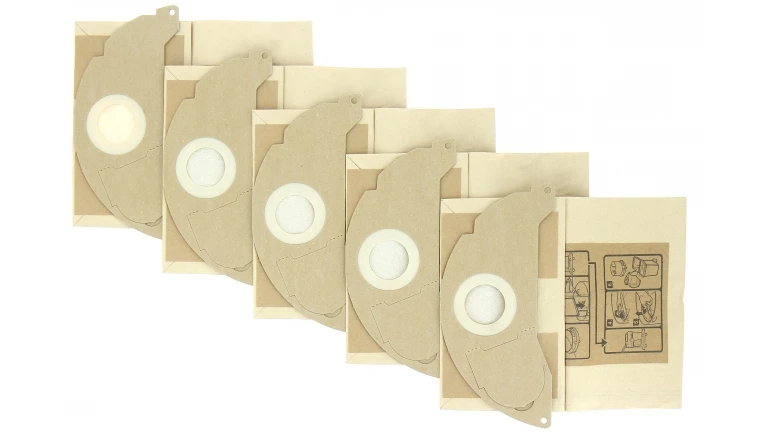 Lot de 5 Sacs d'aspirateur papier 6.904-322.0 KARCHER