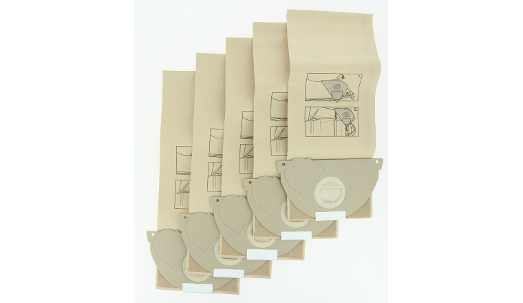 Lot de 5 sacs d'aspirateur papier 6.904-167.0 KARCHER