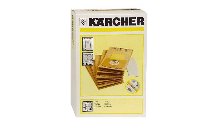 Lot de 5 sacs d'aspirateurs papier 6.904-263.0 KARCHER 