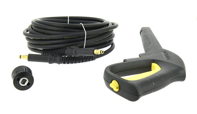 Kit raccord rapide, flexible haute pression 12 m et lance pistolet  (2.642-953.0) pour nettoyeur haute pression KARCHER