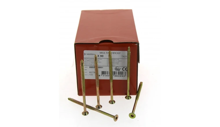 Boîte de 200 Vis à tête fraisée Torx  Ø 5 x 90 mm / 60 mm 