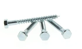 Lot de 4 Tirefonds Tête Hexagonale Inox Filetage Partiel Ø 8 x 60 mm ROCKET
