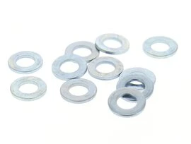 Boîte de 200 Rondelles Plates Etroites Ø 10 mm Acier Zingué 