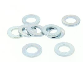 Boîte de 100 Rondelles Plates Etroites Ø 12 mm Acier Zingué