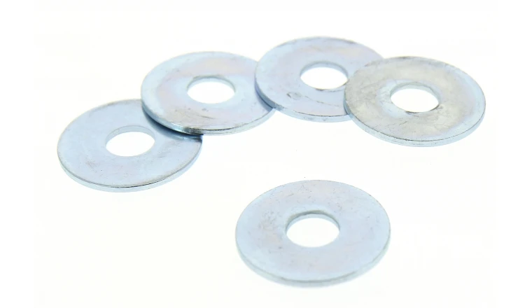 Lot de 6 Rondelles Larges Extra-Larges Ø 14 mm Acier Zingué ROCKET