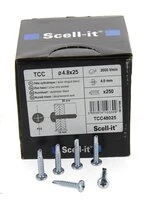 Boîte de 250 Vis à tête cylindrique cruciforme Ø 4.8 x 25 mm SCELL-IT