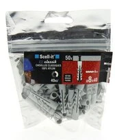 Bag de 50 Chevilles Classik Nylon à Expansion Ø 8 x 40 mm SCELL-IT