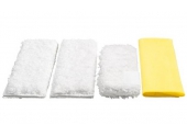 Lot de 4 chiffons microfibre spécial cuisine (2.863-172.0) pour Nettoyeur Vapeur SC KARCHER