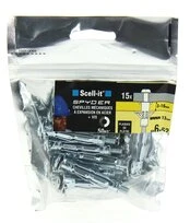 Bag de 15 Chevilles Mécaniques Spyder Acier à Expansion Ø 6 x 52 mm SCELL-IT