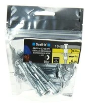 Bag de 10 Chevilles Mécaniques Spyder Acier à Expansion Ø 6 x 65 mm SCELL-IT
