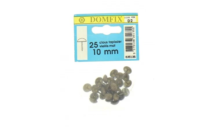 Lot de 25 Clous de tapissier acier Vieillis Ø 10 mm