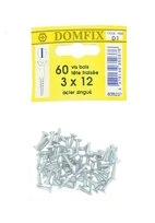 Sachet de 60 Vis à Bois en Acier Zingué à Tête Fraisée Ø 3 x 12 mm