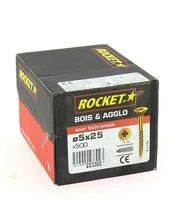 Boîte de 200 Vis à tête fraisée Torx Ø 5 x 25 mm