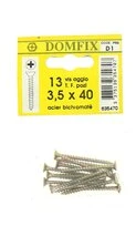 Sachet de 13 Vis à Bois Aggloméré en Acier Bichromaté à Tête Fraisée Ø 3.5 x 40 mm