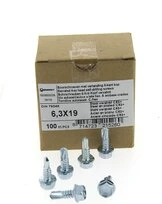 Boîte de 100 Vis à tête hexagonale Ø 6.3 x 50 mm