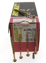 Boîte de 500 Vis à tête fraisée Pozidriv Filetage Partiel Ø 3.5 x 35 mm ROCKET