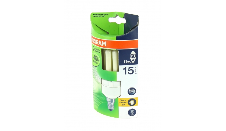 Lampe Fluocompact E14 Tube 60 W DULUX SUPERSTAR - OSRAM