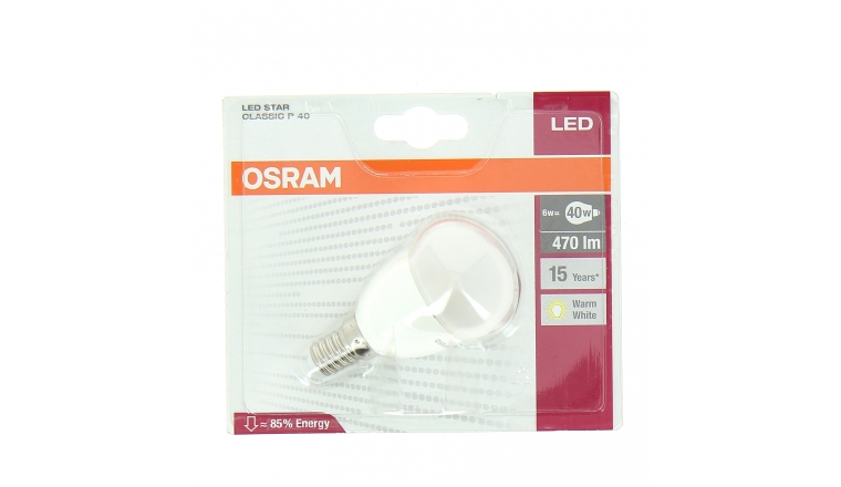 Lampe LED E14 Standard 40 W LED STAR CLASSIC P 40 - OSRAM