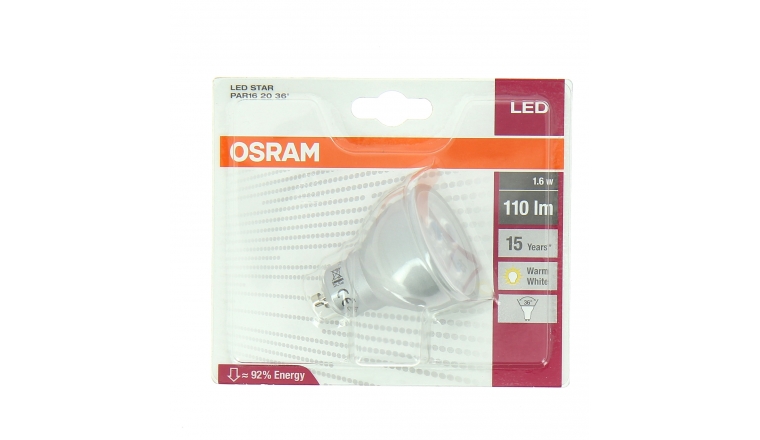 Lampe LED GU10  Spot LED STAR PAR16 20 36° - OSRAM