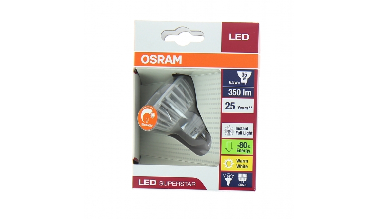 Lampe LED GU5.3 Spot 35 W LED SUPERSTAR MR16 35 36° ADVANCED - OSRAM