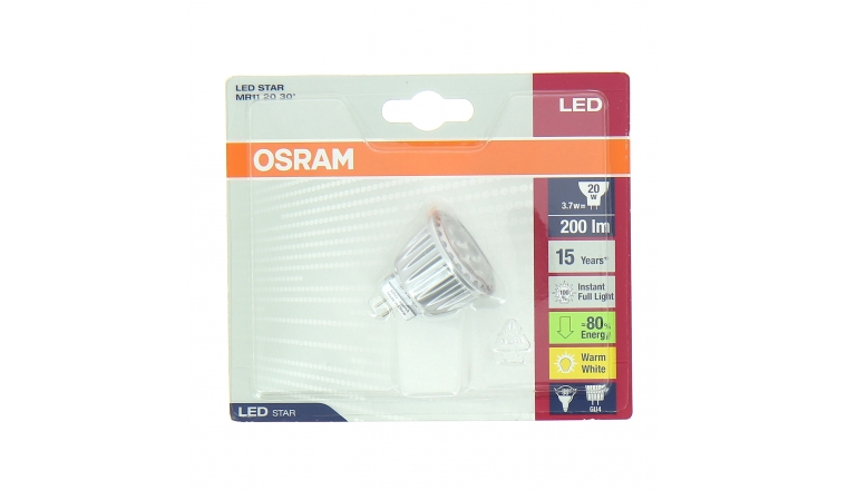 Lampe LED GU4 Spot 20 W LED STAR MR11 20 30° - OSRAM