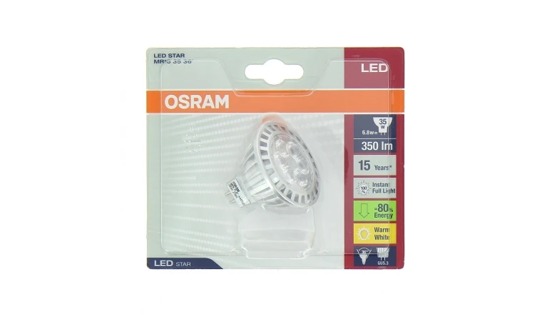 Lampe LED GU5.3 Spot 35 W LED STAR MR16 35 36° - OSRAM