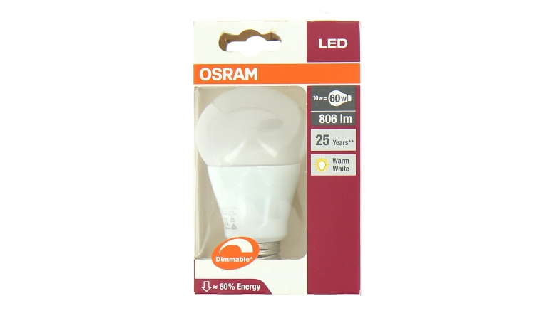 Lampe LED E27 Standard 60 W LED SUPERSTAR CLASSIC A 60 - OSRAM