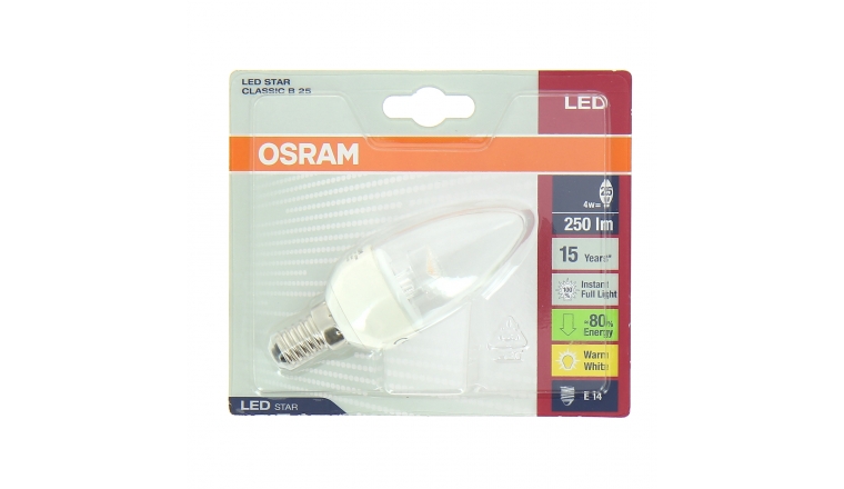 Lampe LED E14 Flamme 25 W LED STAR CLASSIC B 25 - OSRAM