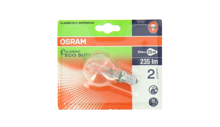 Lampe Halogène E14 Standard 25 W CLASSIC ECO SUPERSTAR - OSRAM