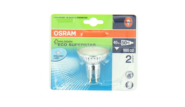Lampe Halogène GU10 Spot 50 W HALOPAR 16 ECO SUPERSTAR - OSRAM