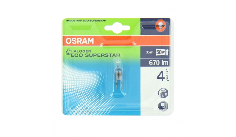 Lampe Halogène GY6.35 Spéciale 50 W HALOSTAR ECO SUPERSTAR - OSRAm