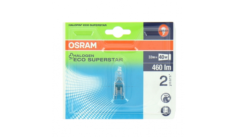 Osram - Lampe Halogène G9 spéciale 40W Lampe Halogène G9 Spéciale 40 W HALOPIN ECO SUPERSTAR - OSRAM