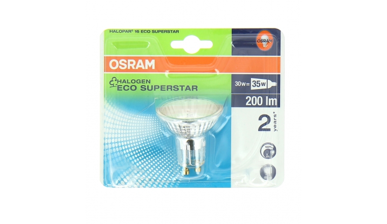 Lampe Halogène GU10 Spot 35 W HALOPAR 16 ECO SUPERSTAR - OSRAM