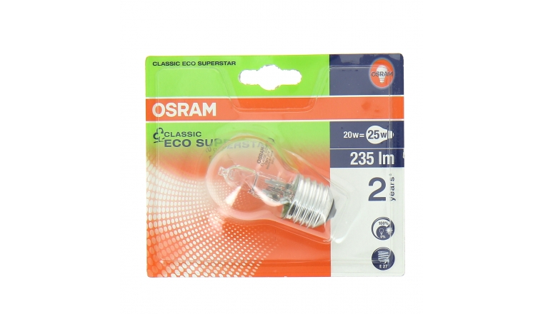 Lampe Halogène E27 Standard 25 W CLASSIC ECO SUPERSTAR - OSRAM