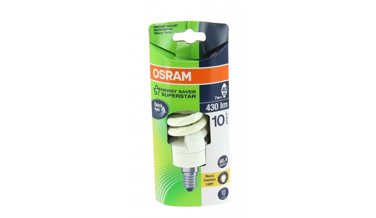 Lampe Fluocompact E14 Tube 40 W DULUX SUPERSTAR - OSRAM