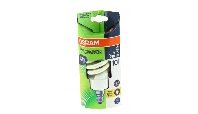 Lampe Fluocompact E14 Globe 60 W DULUX SUPERSTAR - OSRAM