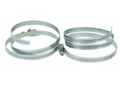 Lot de 2 Colliers de serrage en Inox Fixation Cruciforme, Largeur 8 mm Ø 60 à 215 mm Ref 079001 - Boutté