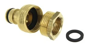 Nez de Robinet droit en Laiton Ø15 mm Filetage 20x27 muni d'une réduction 15x21 Ref 0832644 - Boutté