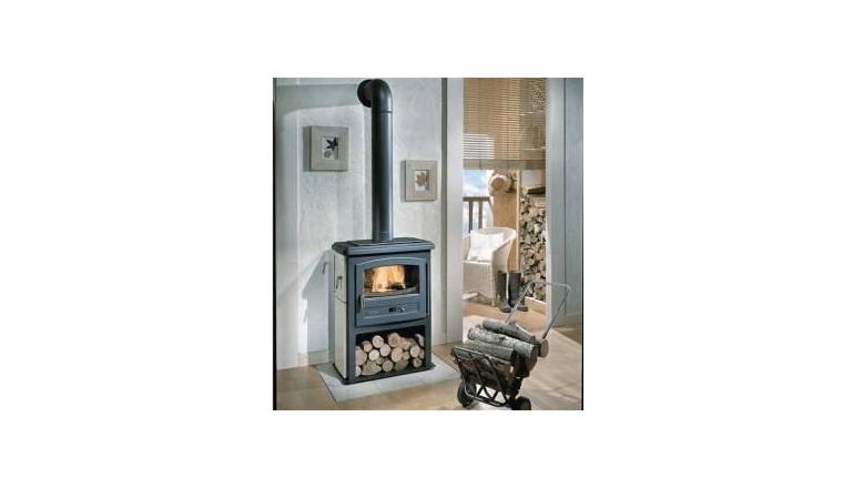 Poêle à Bois Anthracite et Beige 10 kW Eco Ref 363101 - Godin