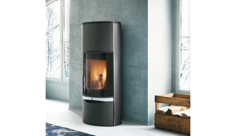 Poêle à Bois Noir Erica 8 kW - Palazzetti