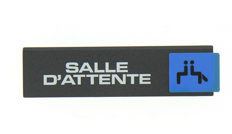 Plaque autocollante Salle d'Attente 175 x 45 mm - Novap